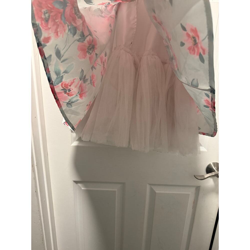 Couture Princess Girls 8 Floral Sleeveless Dress - Picture 6 of 8